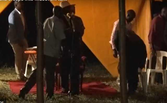 Museveni Almost Bit By A Snake