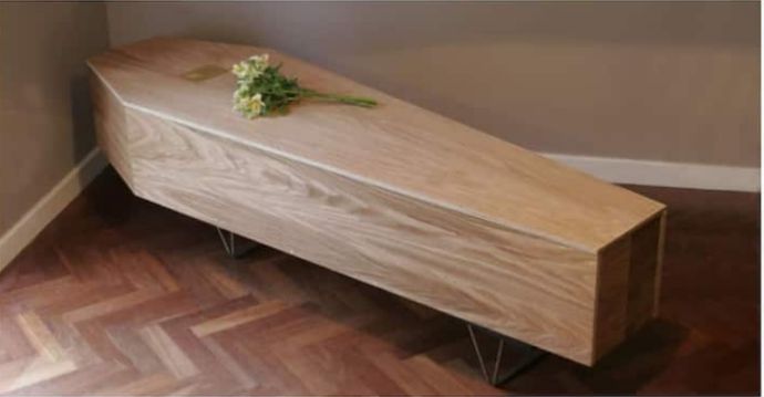Woman Who Built Her Own Coffin To Be Used After She Dies, Currently Uses It As Bookshelf