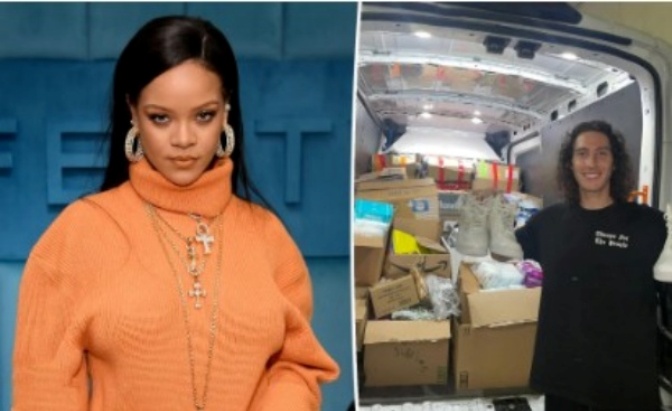 Disabled And Homeless Veterans Receive Donations From Rihanna
