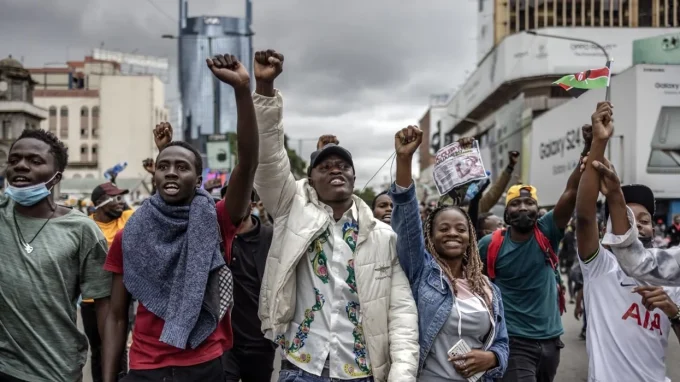 Kenyan Gen Zs Hit The Streets To Protest Amidst Threats From President Ruto