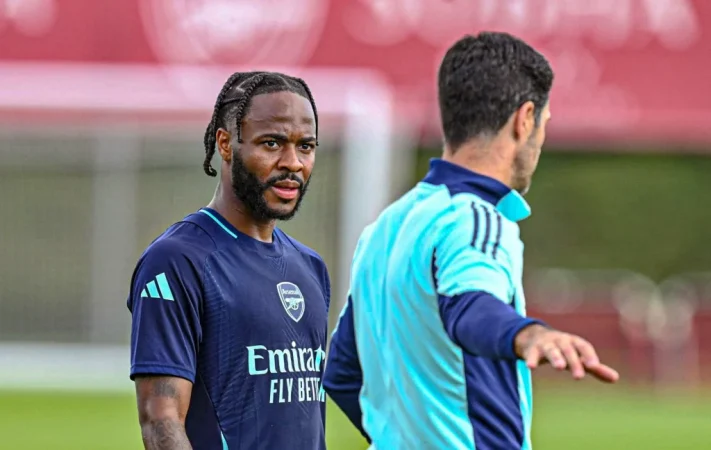 Mikel Arteta Praises Raheem Sterling For His Professionalism...