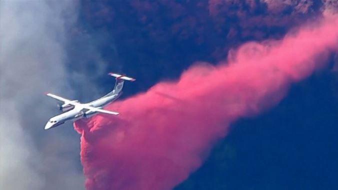 Pink Powder Is Being Used To Fight California Fires