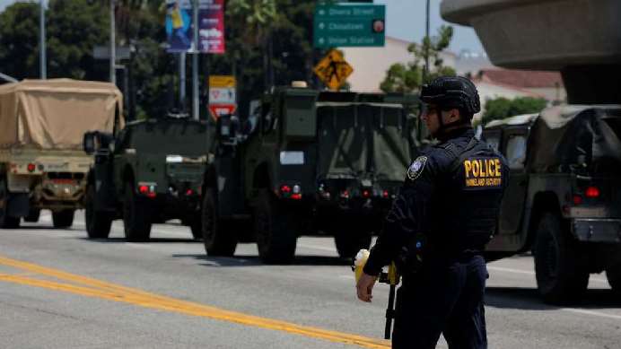 US Marines Arrive In LA On Trump's Orders As Immigration Protests Persist